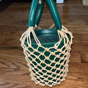 NWT - STAUD - Macrame Leather Bucket Bag